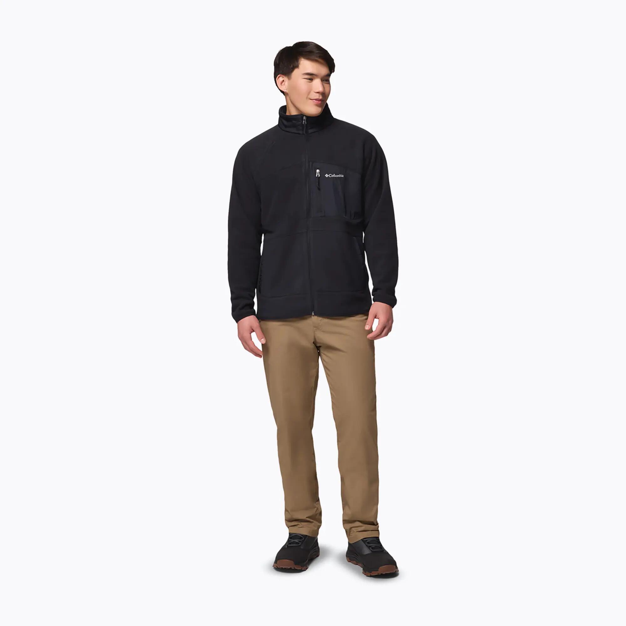 Casaco polar masculino Columbia Fast Trek Overlay com zíper completo 2/7