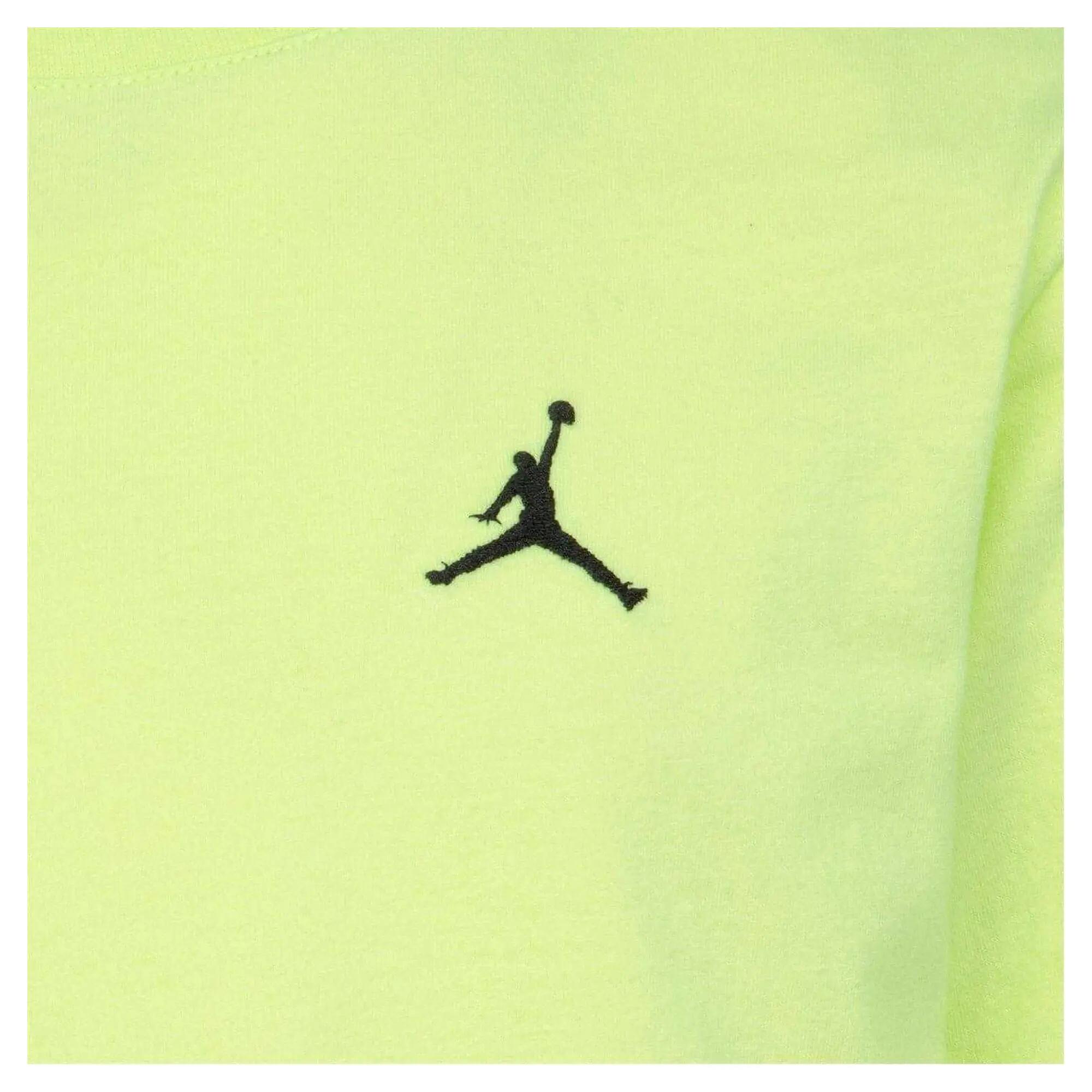 Boys Air Jordan Logo Polycotton TShirt (Light Lemon Twist) 3/3