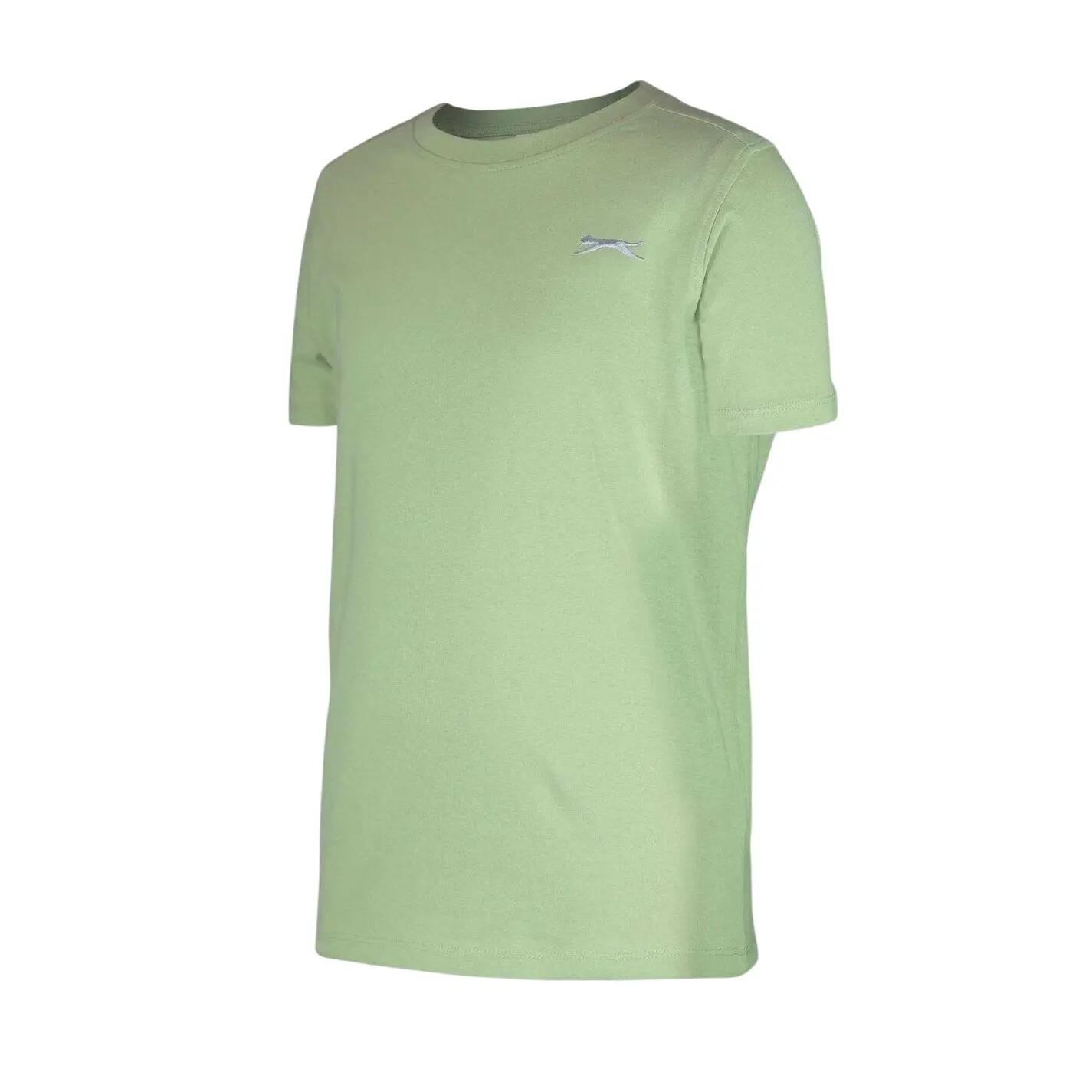 Maglietta Semplice Cotone Ragazzi Slazenger Verde Pastello 3/3