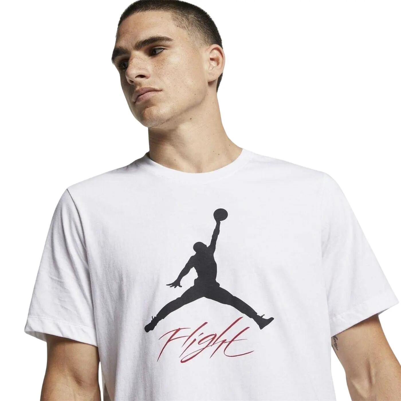 "Jordan Flight" TShirt für , Regulär Herren Weiß/Schwarz 4/4