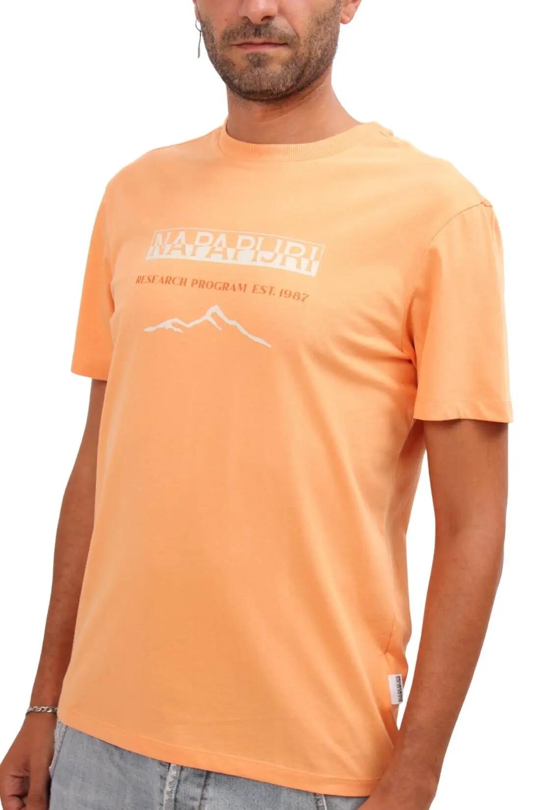 T-shirt - Sportswear - Heren - Sanem - 100% katoen - Oranje 4/4
