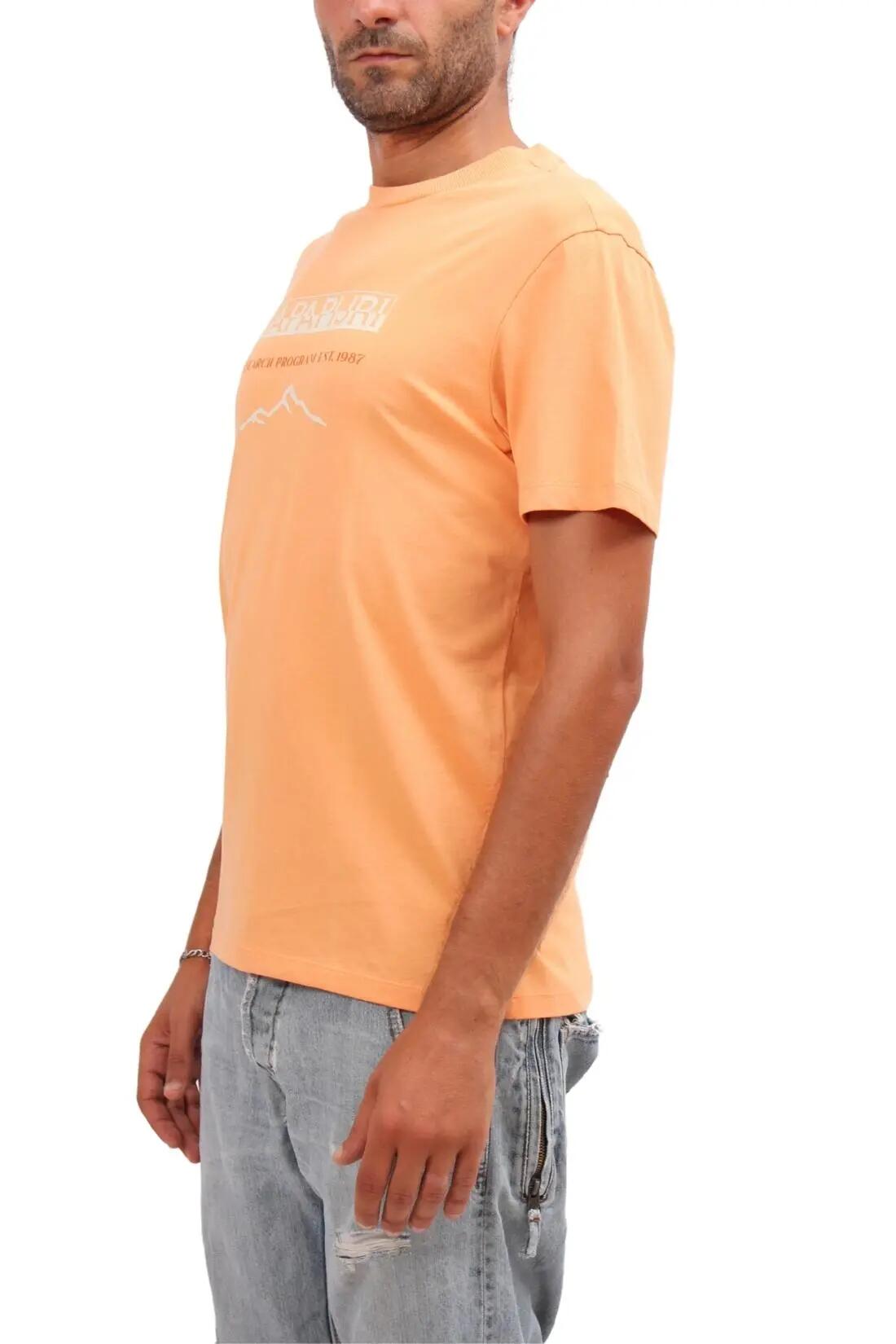 T-shirt - Sportswear - Heren - Sanem - 100% katoen - Oranje 2/4