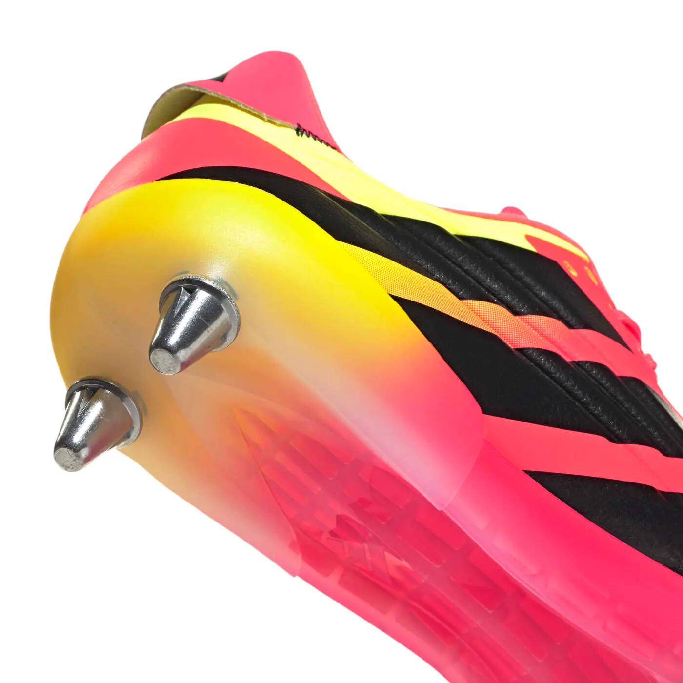 Crampons de rugby Adidas Kakari RS SG Rose et jaune 7/7