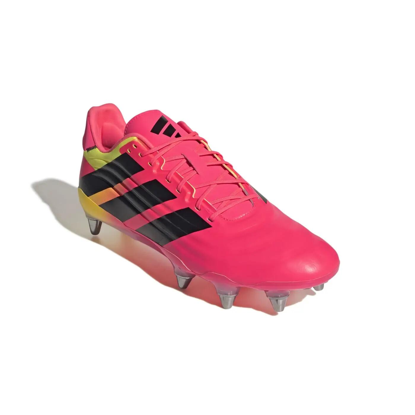 Crampons de rugby Adidas Kakari RS SG Rose et jaune 6/7