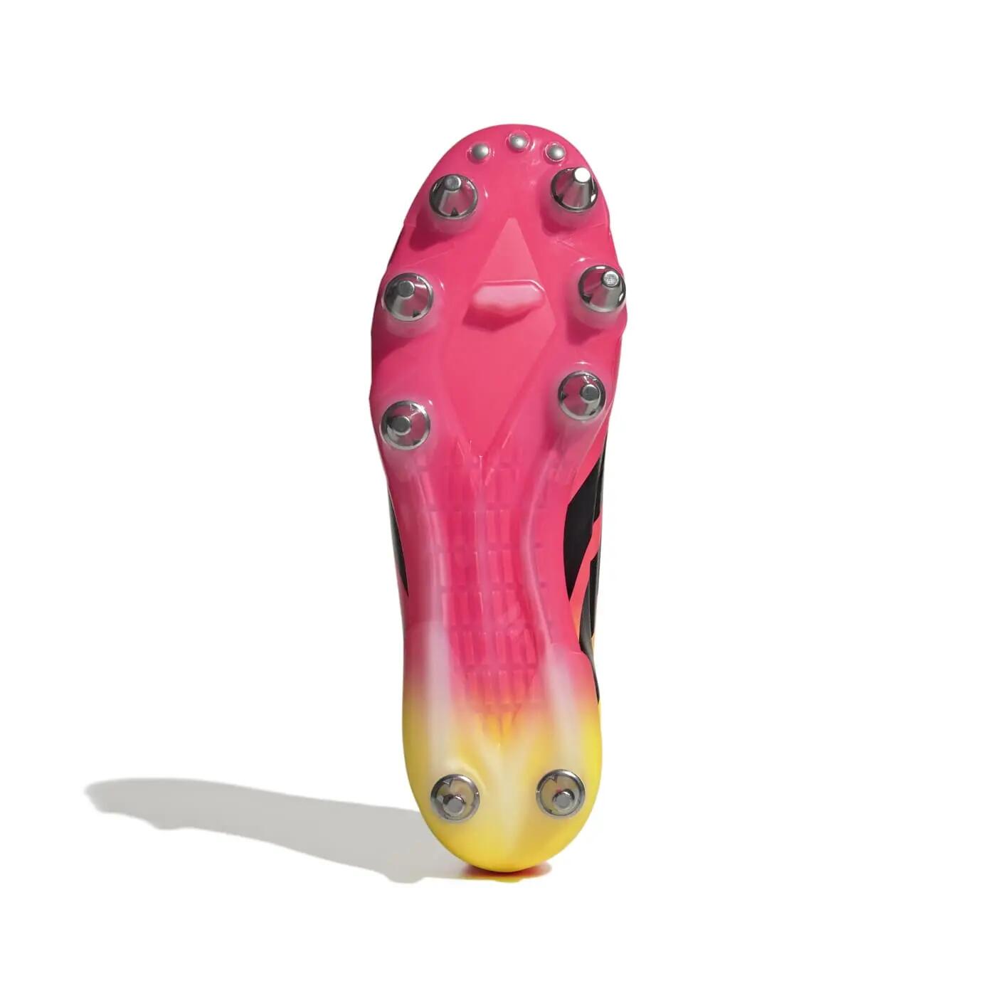 Crampons de rugby Adidas Kakari RS SG Rose et jaune 2/7