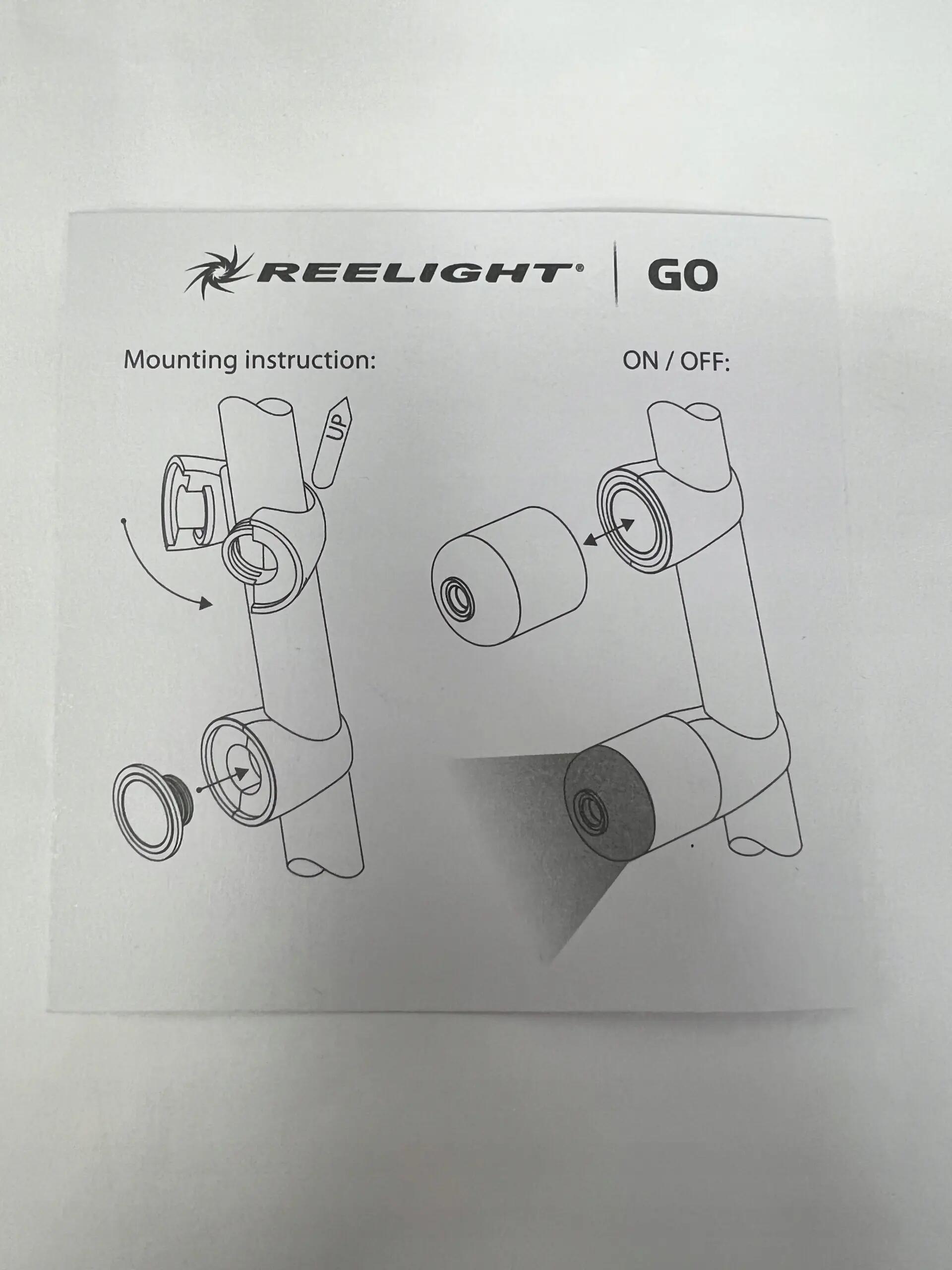 Luz de bicicleta Reelight Go (pacote com duas) azul marinho 4/5