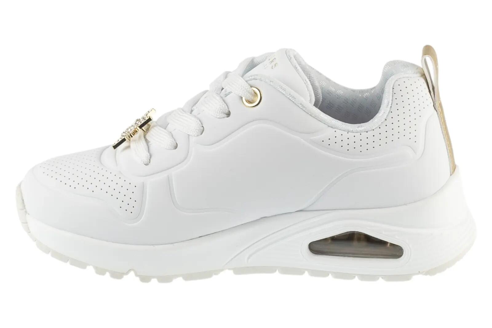 Chaussures Skechers Uno Gen1 Trendy Jewels Blanche 2/4