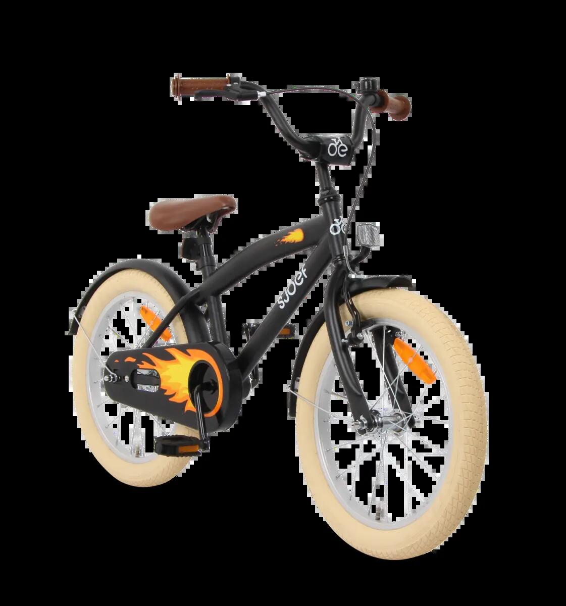 SJOEF Cruise Jongensfiets 18 inch - Mat Zwart 7/7