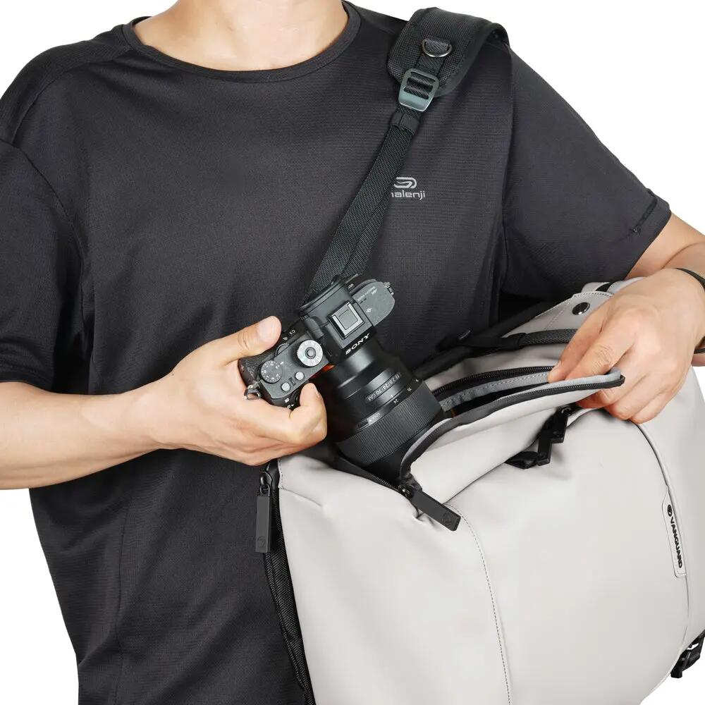 VEO Lite 20 Litre Cream Camera Backpack 6/6