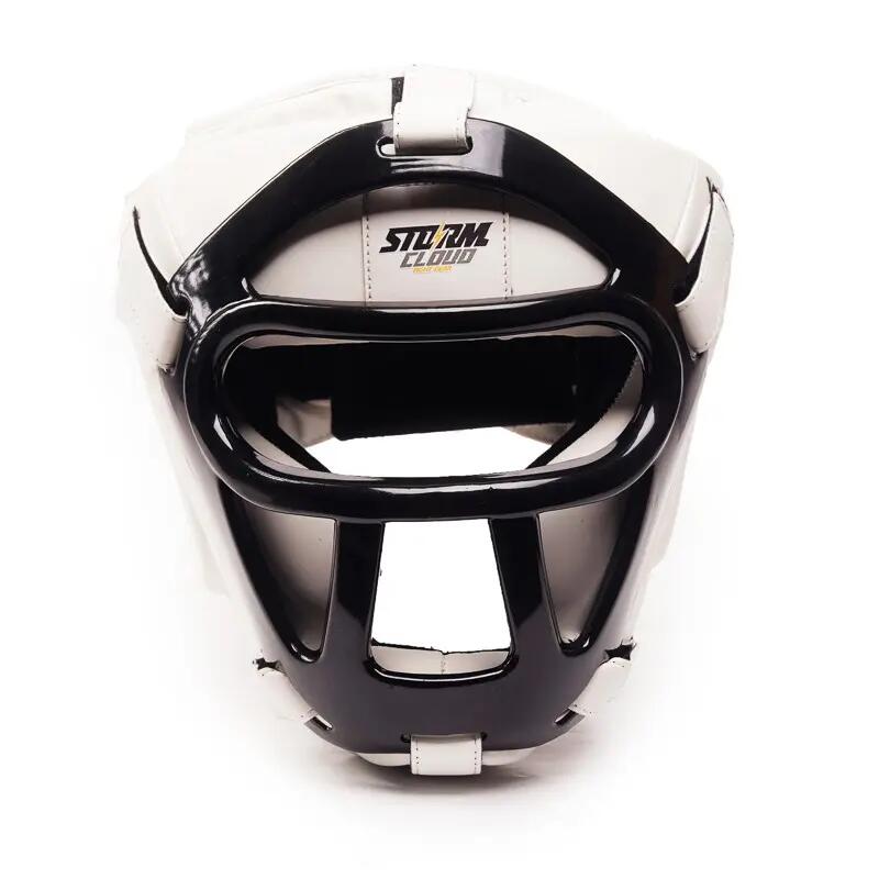 Casco de boxeo StormCloud HG1 con rejilla, blanco, talla grande 6/7