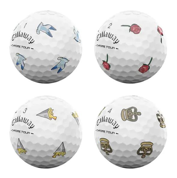Callaway Chrome Tour July Open Major, Bolas de golfe 4/4