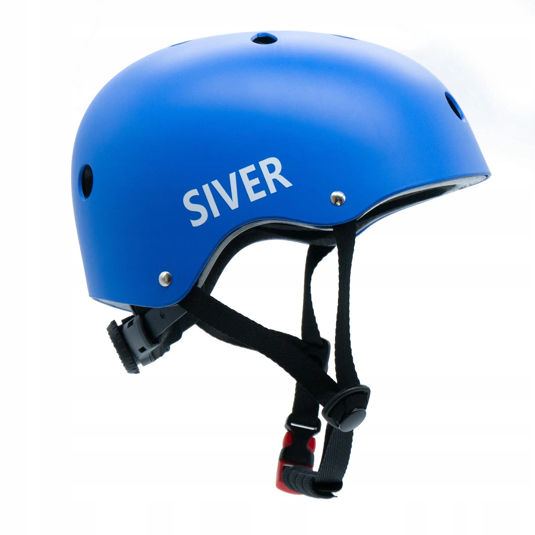 Casco da bicicletta blu argento - Taglia S 4/6
