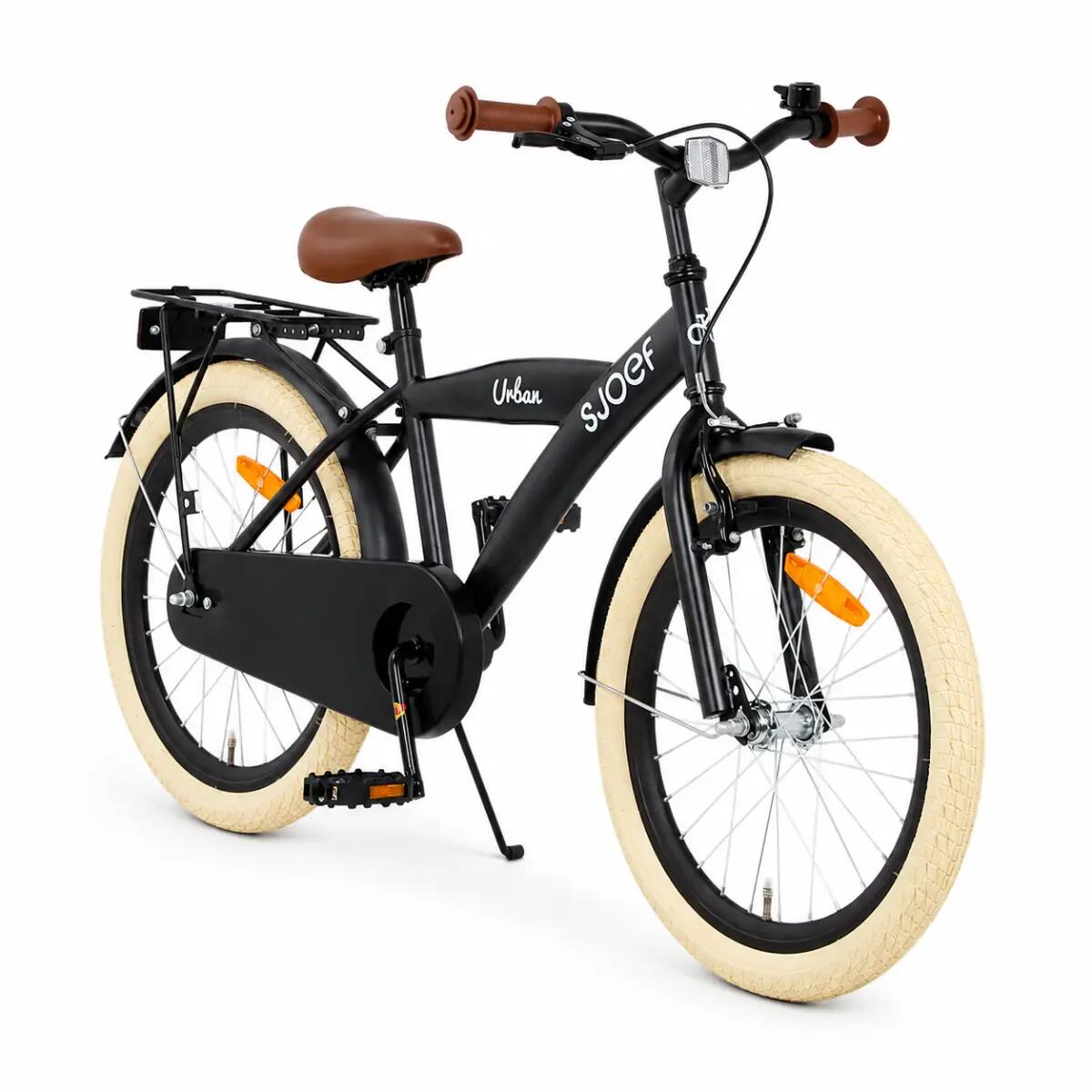 Urban Kinderfiets 20 inch - Jongensfiets 6-8 jaar - 95% afgemonteerd - Zwart 2/12