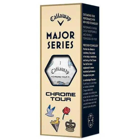 Callaway Chrome Tour July Open Major, Bolas de golfe 2/4