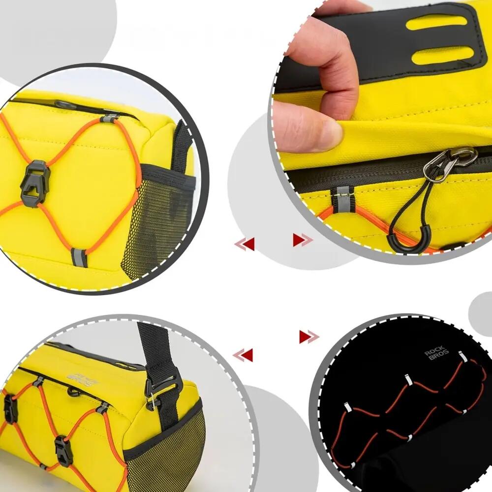 Bolsa de guidão para bicicleta com alça de ombro ROCKBROS 5/5