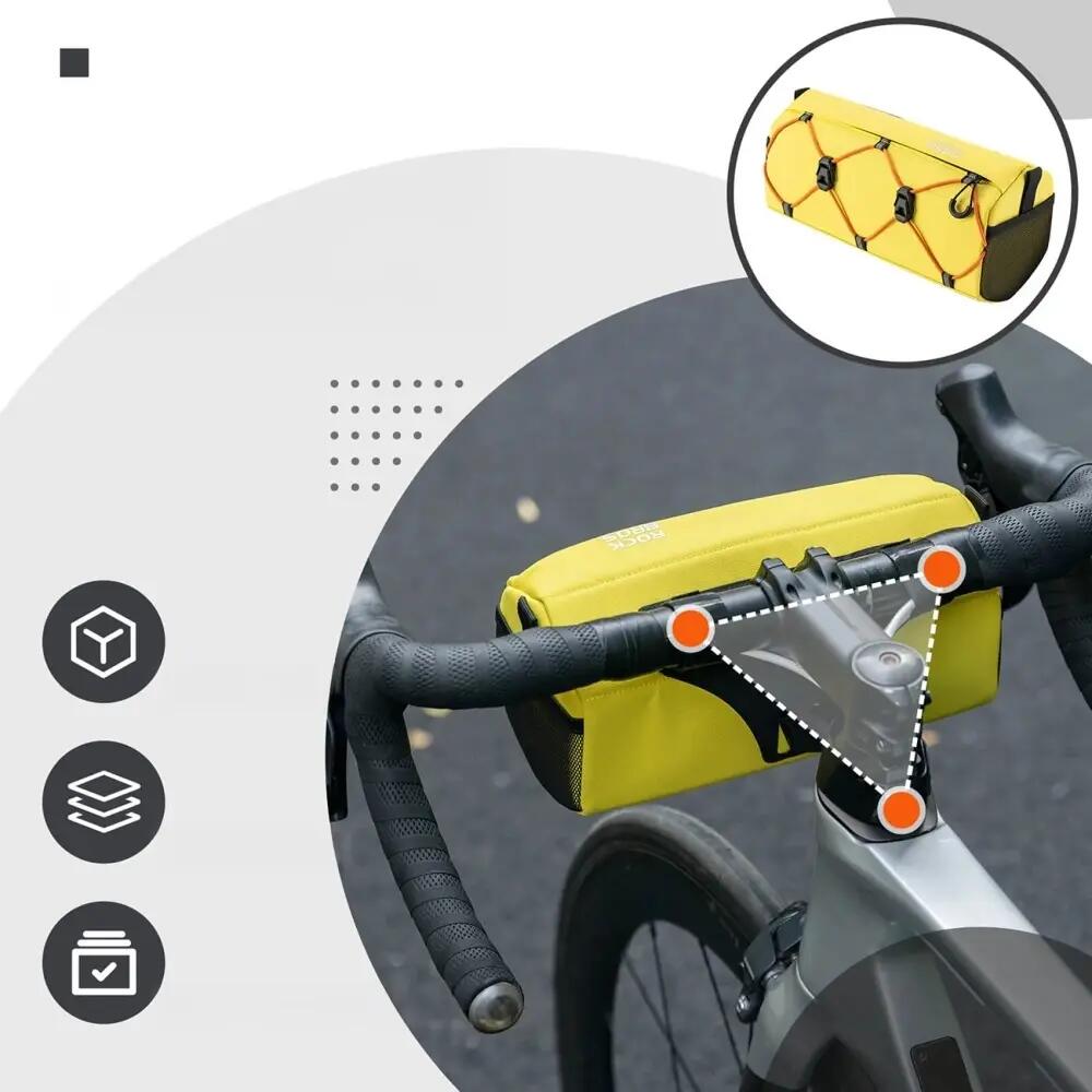 Bolsa de guidão para bicicleta com alça de ombro ROCKBROS 3/5