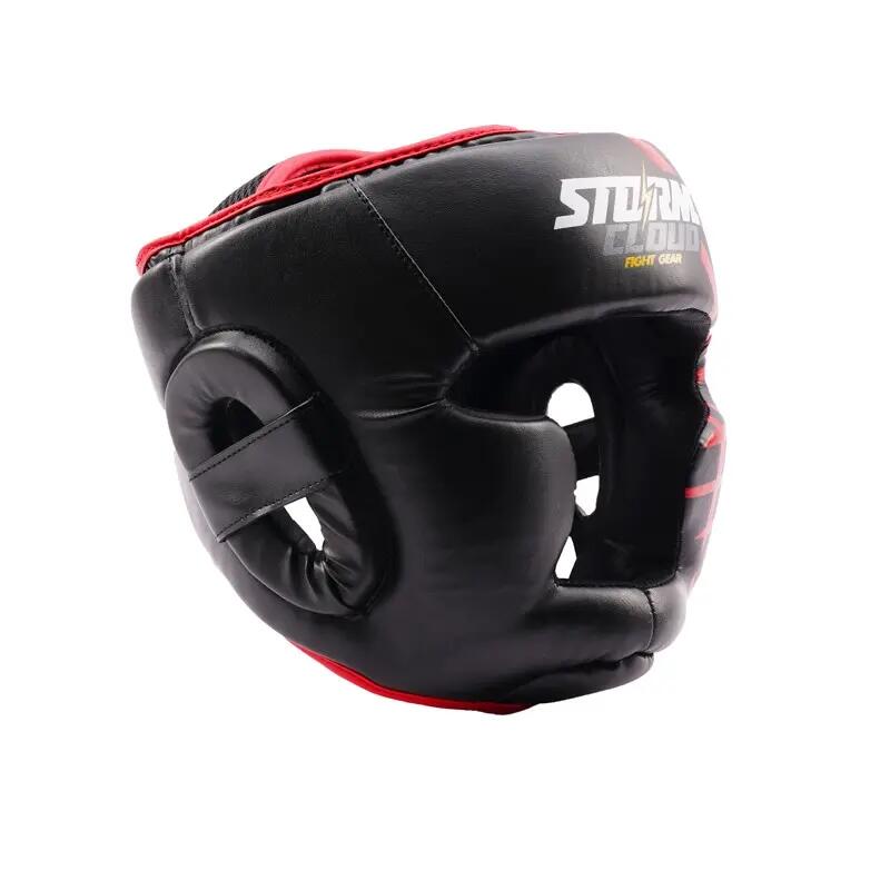 Capacete de boxe StormCloud Lynx Preto/Vermelho Tamanho G/GG 3/7
