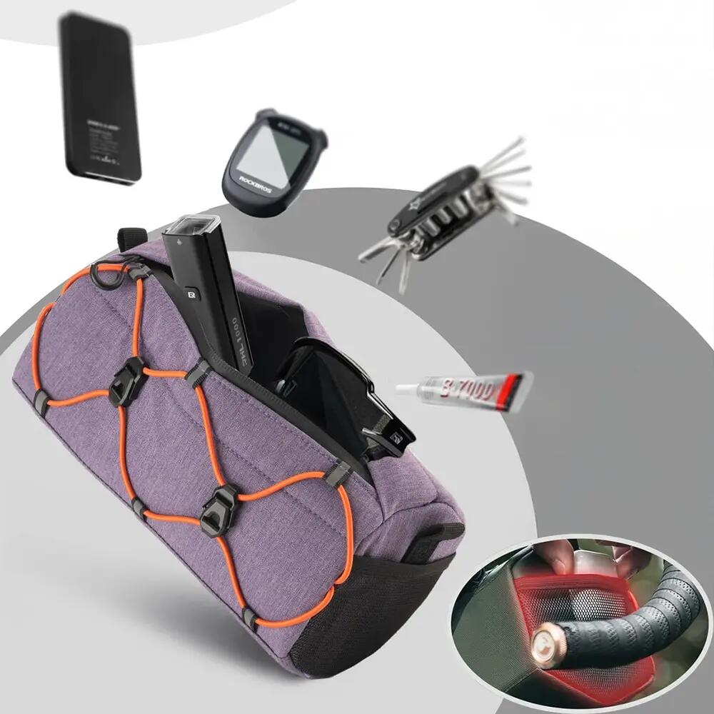 Bolsa de guidão para bicicleta com alça de ombro ROCKBROS 4/5