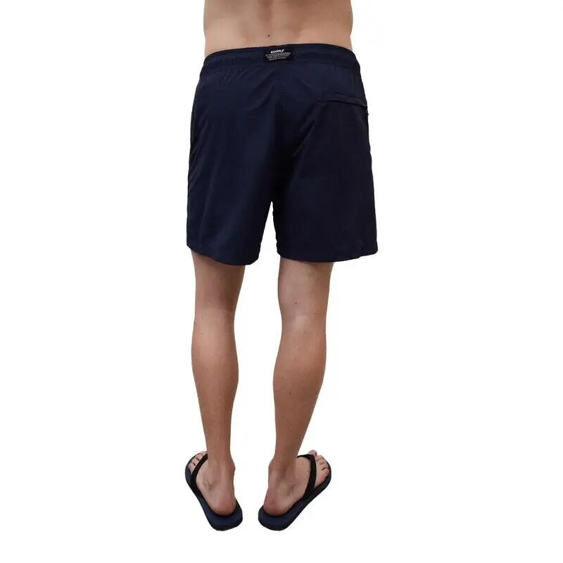 Bañador Azul Ecoalf Biarritz Deep Navy de Fit Regular con Interior de Forro de 4/5