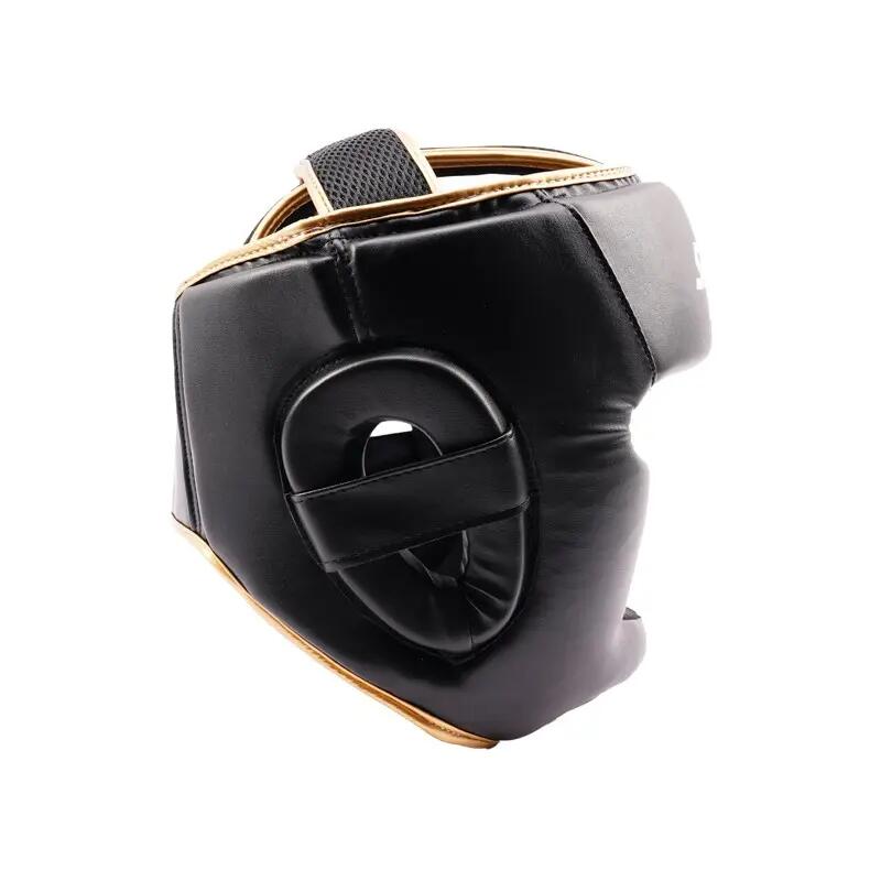 Capacete de boxe infantil StormCloud Lynx, preto/dourado, tamanho Júnior P 6/7