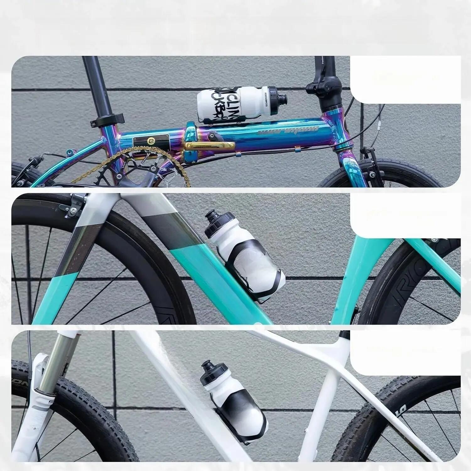 Suporte de garrafa de bicicleta ultraleve em alumínio ROCKBROS 2/3