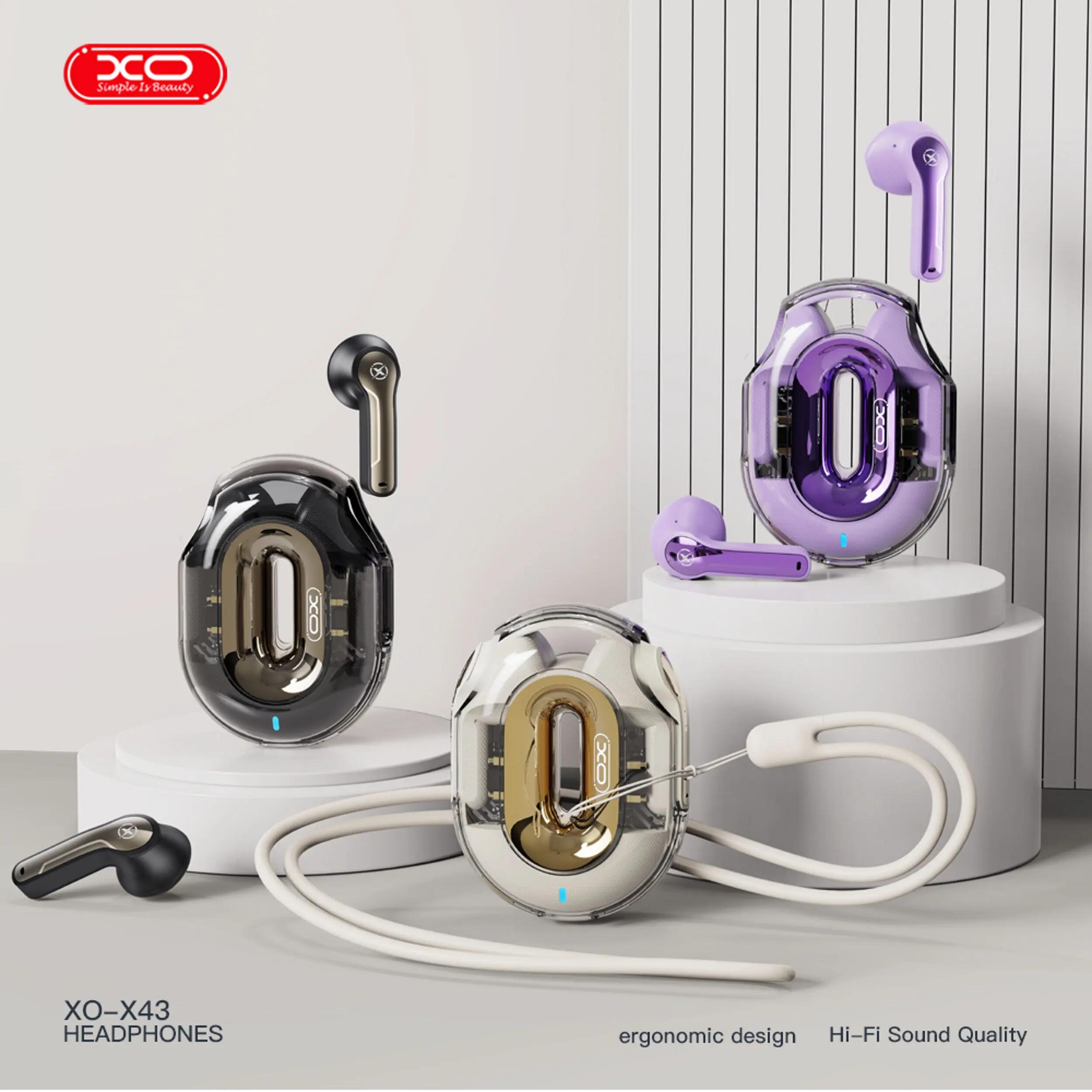 Auriculares Bluetooth XO X43 TWS Bege 7/8