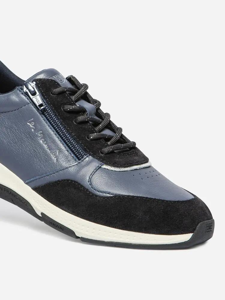 Chaussures - course - femme - lacets et zip - jazazip - bleu 3/5