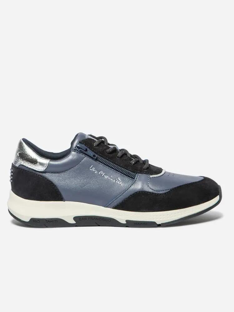 Chaussures - course - femme - lacets et zip - jazazip - bleu 2/5