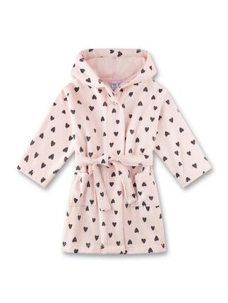 Peignoir pour fille avec motifs cœurs