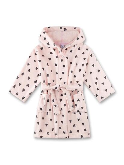 Peignoir pour fille avec motifs cœurs