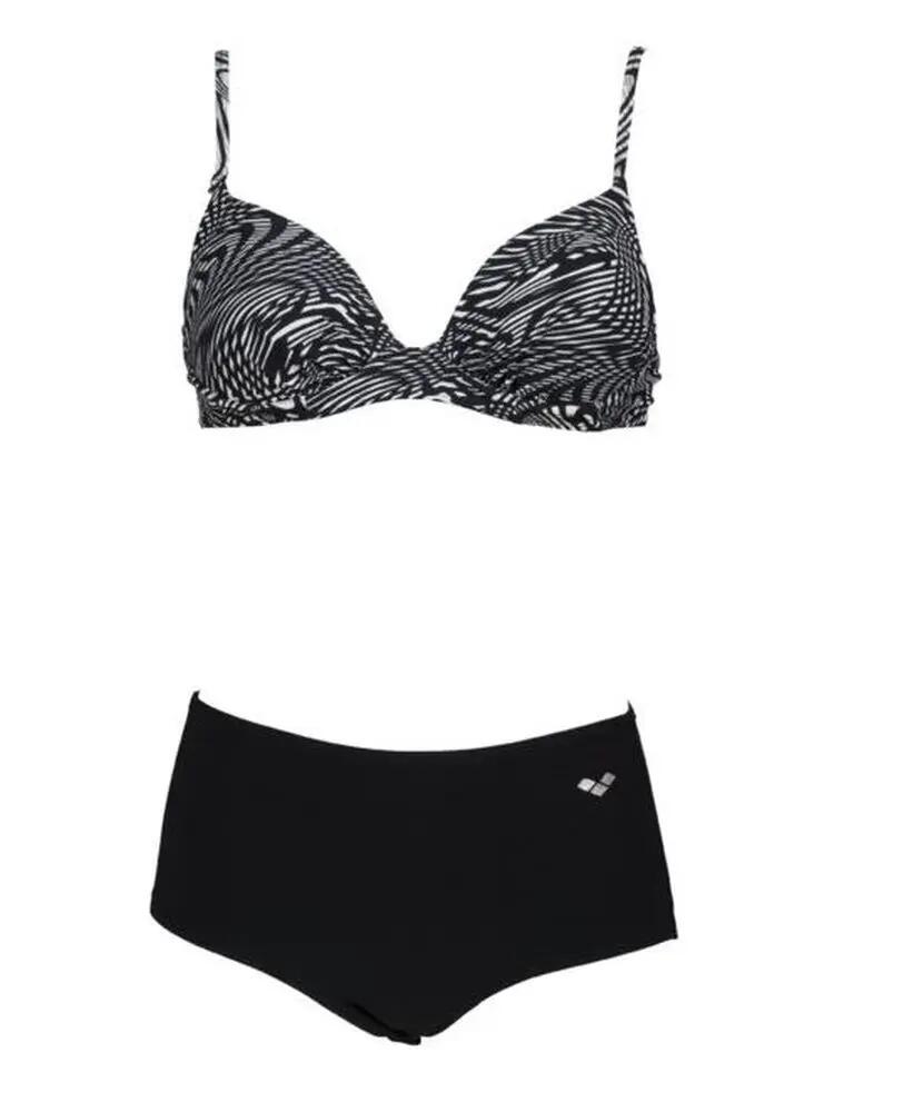 ARENA STROJE PŁYWACKIE WOMEN'S CLARA TWO PIECES BLACK MULTI BLACK 004150/550 D36 6/7