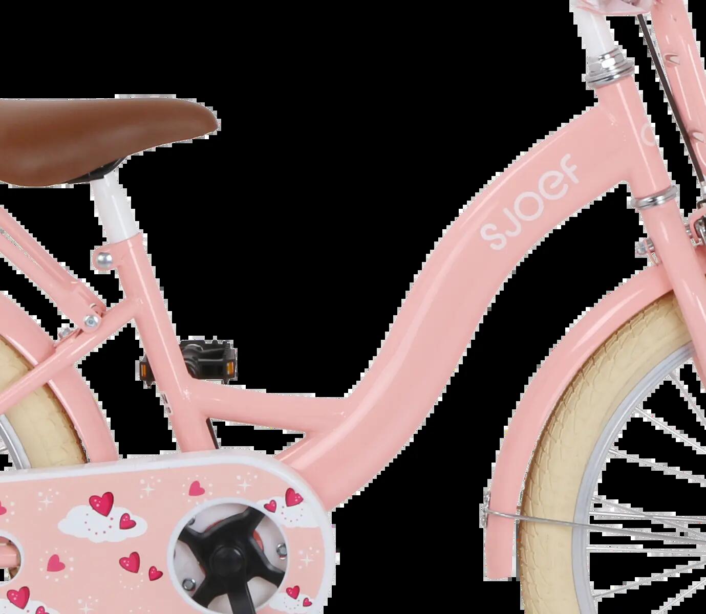 Classic Meisjesfiets 20 inch - Kinderfiets 6-8 Jaar - Rekje & Standaard – Roze 6/7