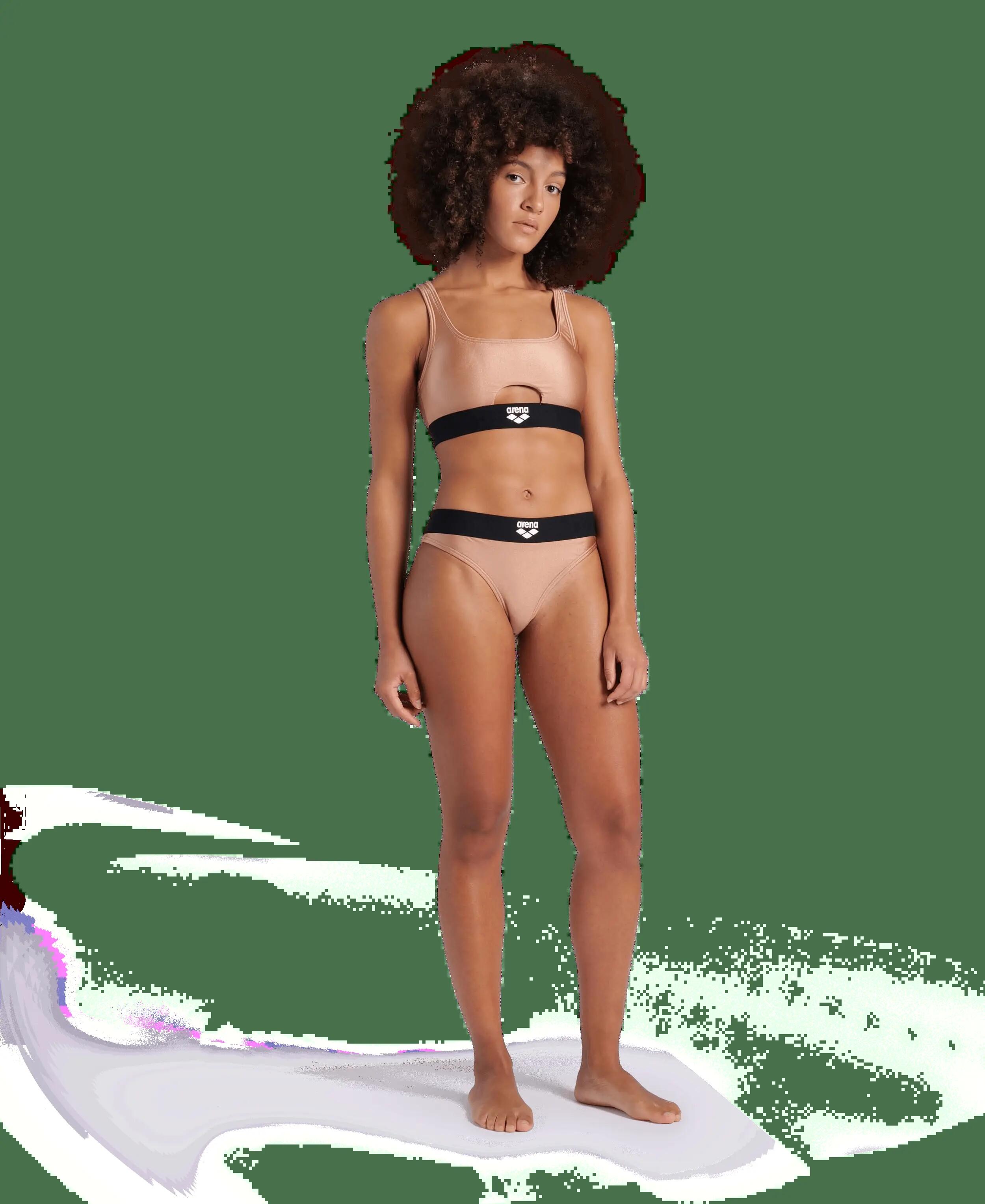Strój kąpielowy damski dwuczęściowy bikini na basen sportowy Arena Logo Tape 5/7