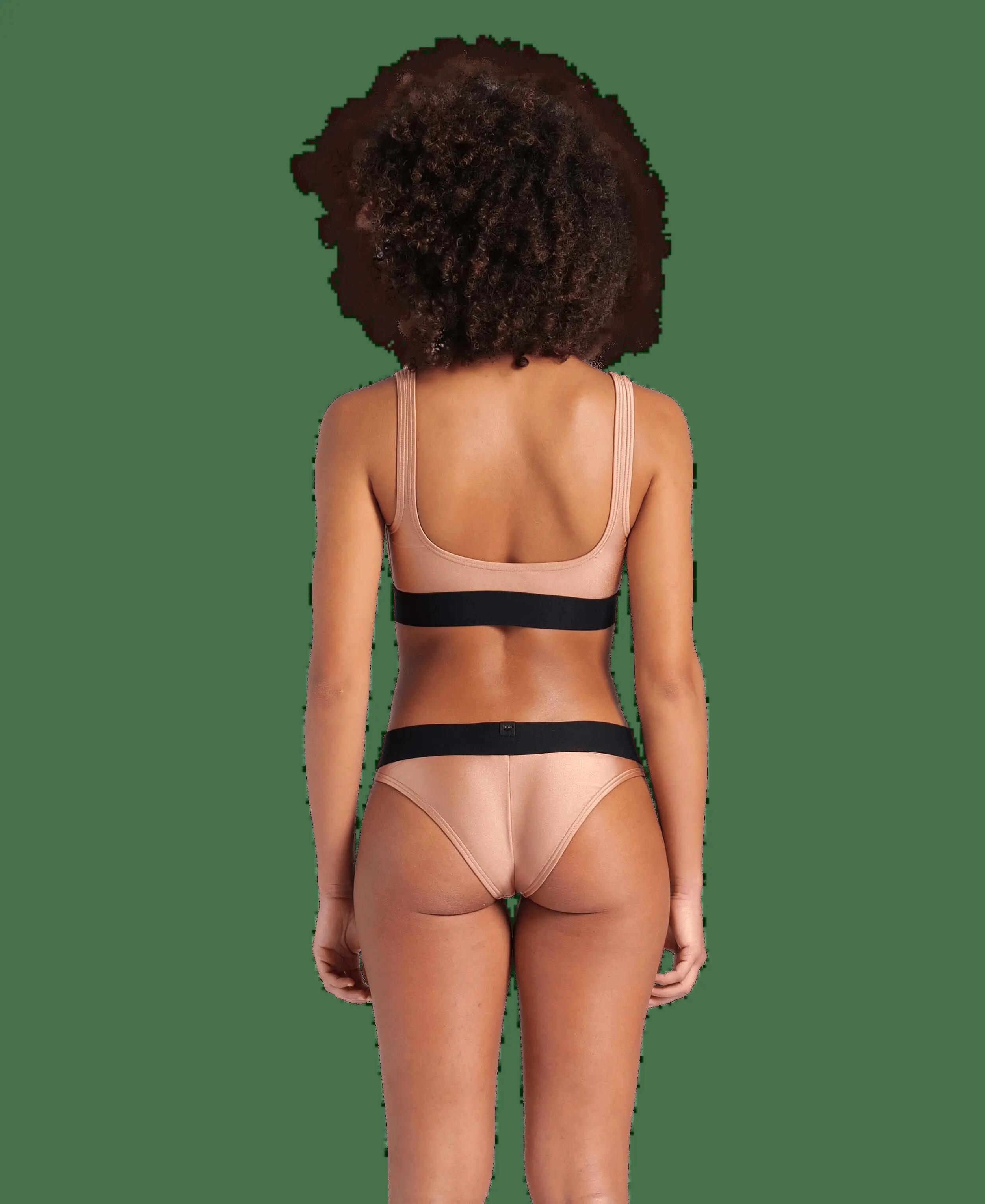 Strój kąpielowy damski dwuczęściowy bikini na basen sportowy Arena Logo Tape 2/7