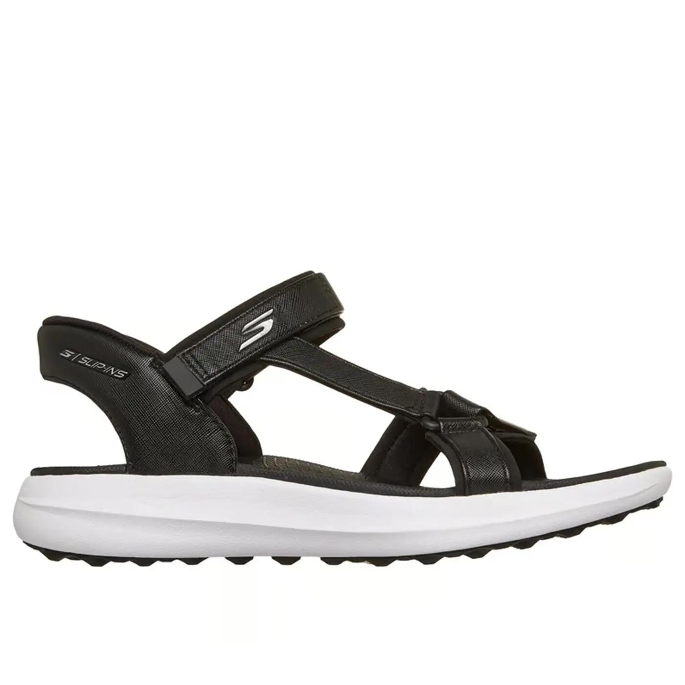 Sandały damskie Skechers SLIP-INS GOLF 123160-BKW 37 2/5