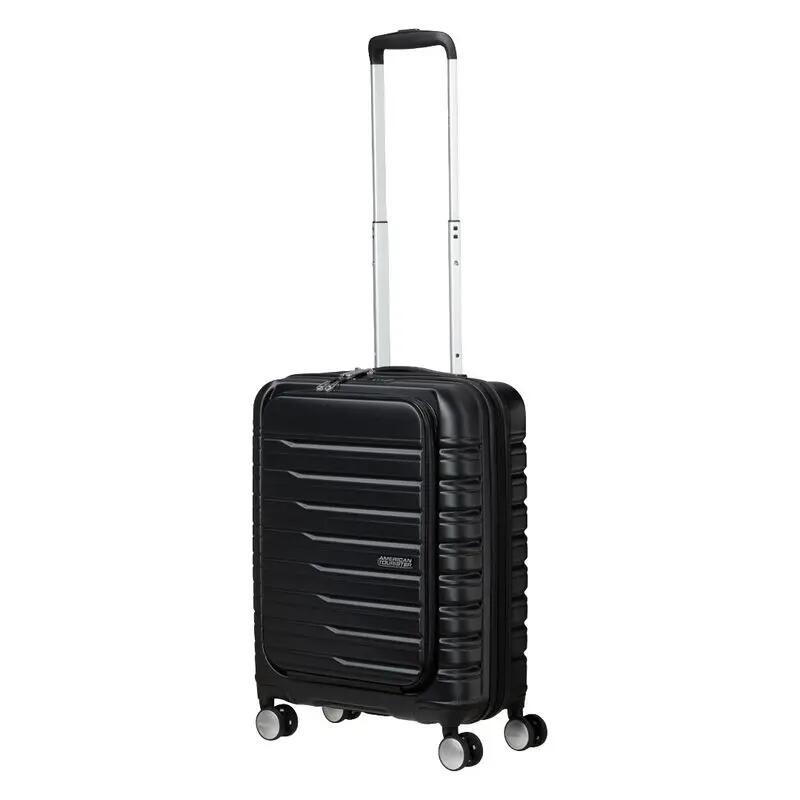 Maleta Negra American Tourister Flashline 55cm Easy Access Shadow Black Ligera 4/5
