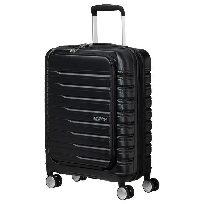 Maleta Negra American Tourister Flashline 55cm Easy Access Shadow Black Ligera 2/5