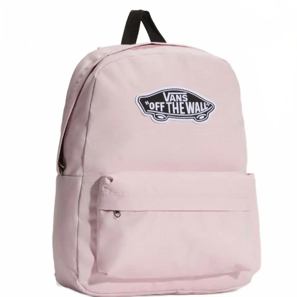 Mochila Rosa Vans Old Skool Classic Backpack Pale Peta - Diseño Icónico, Espaci 3/7