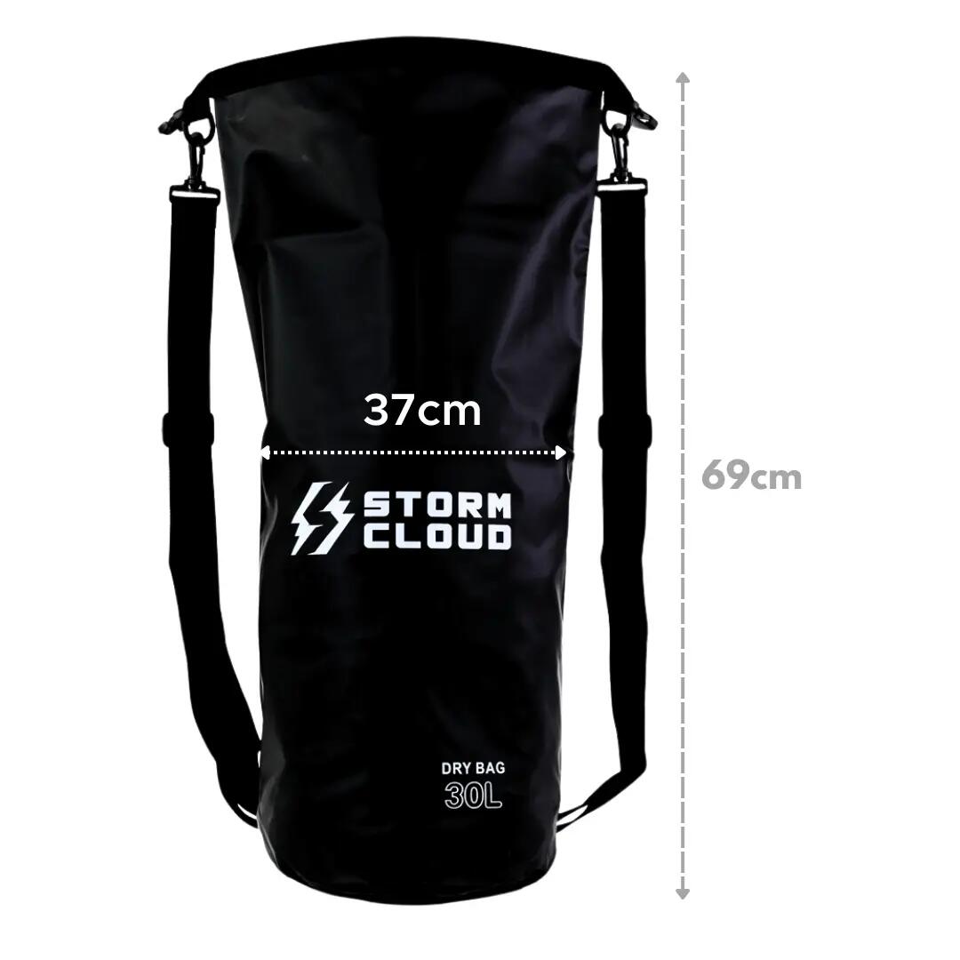 Mochila/Mala de viagem impermeável StormCloud Bajau 30L preta 6/7