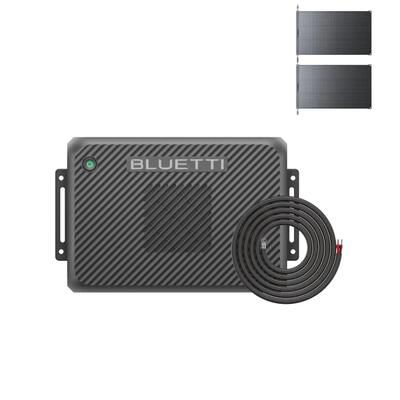 Oplader2 + pv100fx bluetti - dubbel laden via auto & zon voor campers