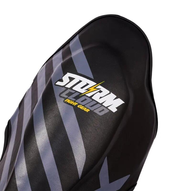 Caneleiras StormCloud Lynx Kids, Preto/Cinza, Tamanho Júnior G 7/7