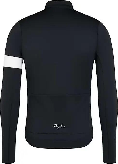 Maglia a maniche lunghe Rapha Core Thermal Black/White 2/2