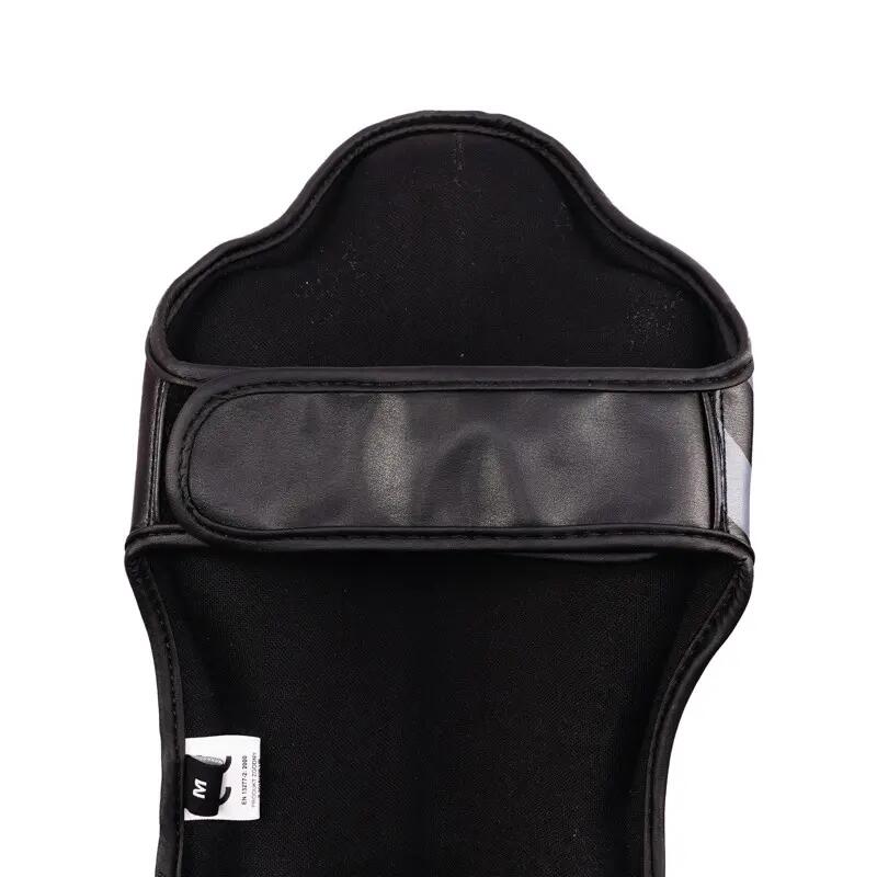 Caneleiras StormCloud Lynx Kids, Preto/Cinza, Tamanho Júnior G 5/7