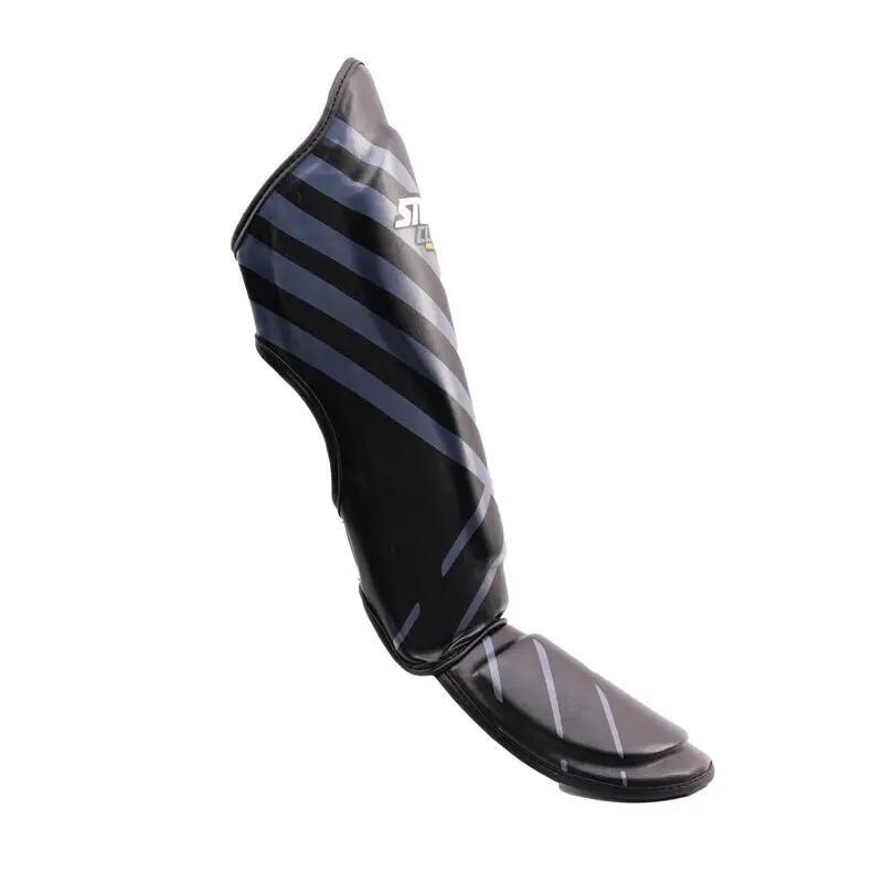 Caneleiras StormCloud Lynx Kids, Preto/Cinza, Tamanho Júnior G 4/7