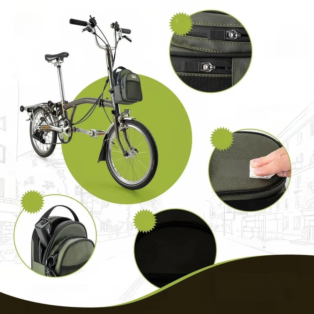Alforje dianteiro para bicicleta dobrável ROCKBROS 3/3