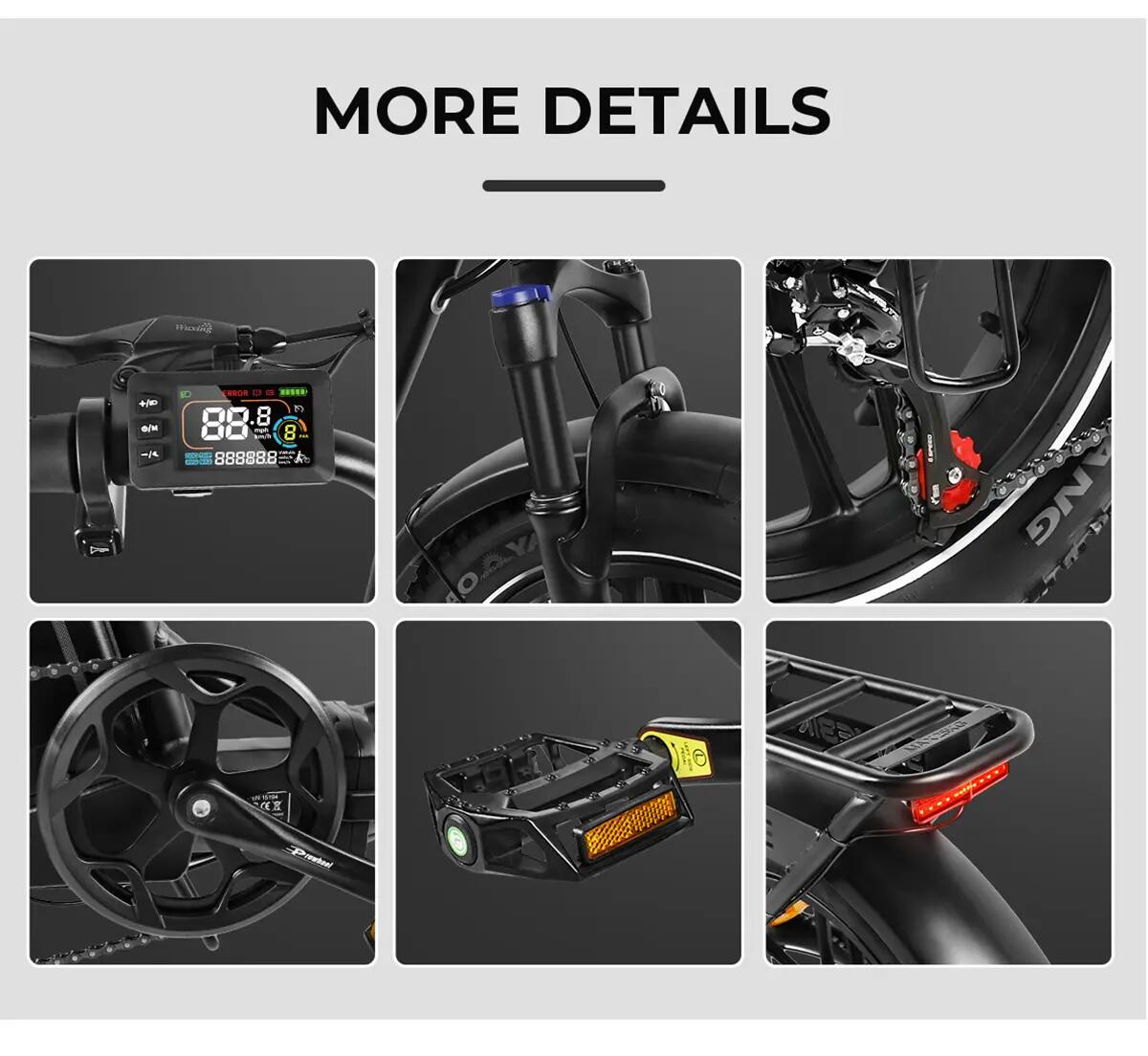 Elektryczny rower dla dorosłych SAMEBIKE C05PRO 36V 13Ah bateria 250W silnik 15/15
