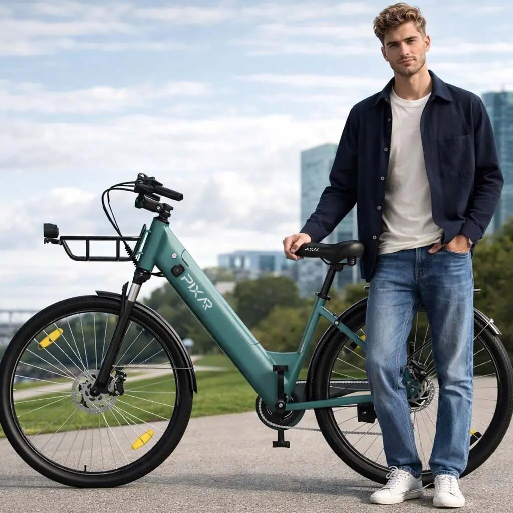 Bicicletta elettrica per adulti C1 Pro, pneumatici 27,5" × 1,95", 36V 18Ah. 11/11
