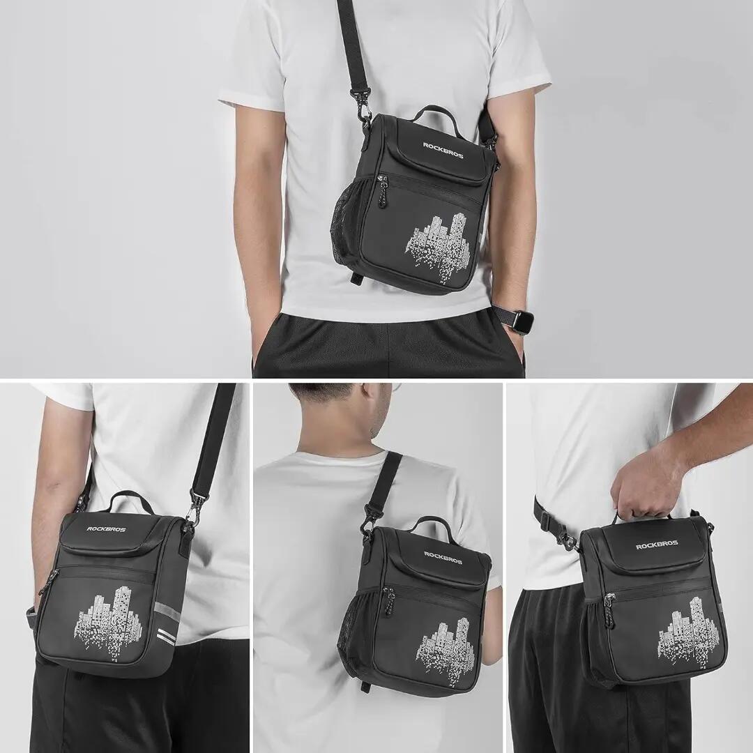 Tasche vorne Fahrrad mit Schultergurt ROCKBROS 3/4