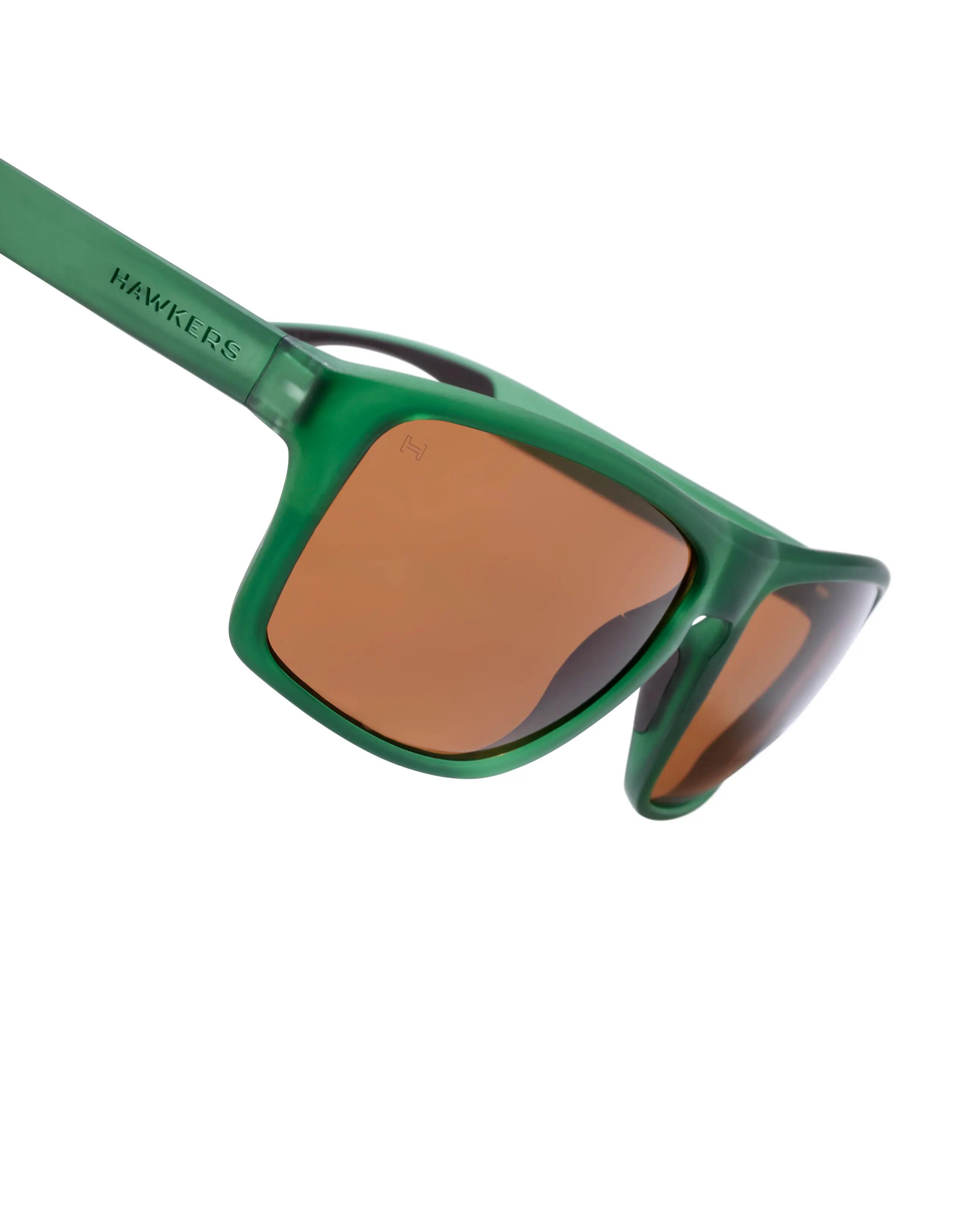 HAWKERS - Óculos de Sol para Homem e Mulher FASTER SPORT RAW DARK GREEN CARAMEL 4/5