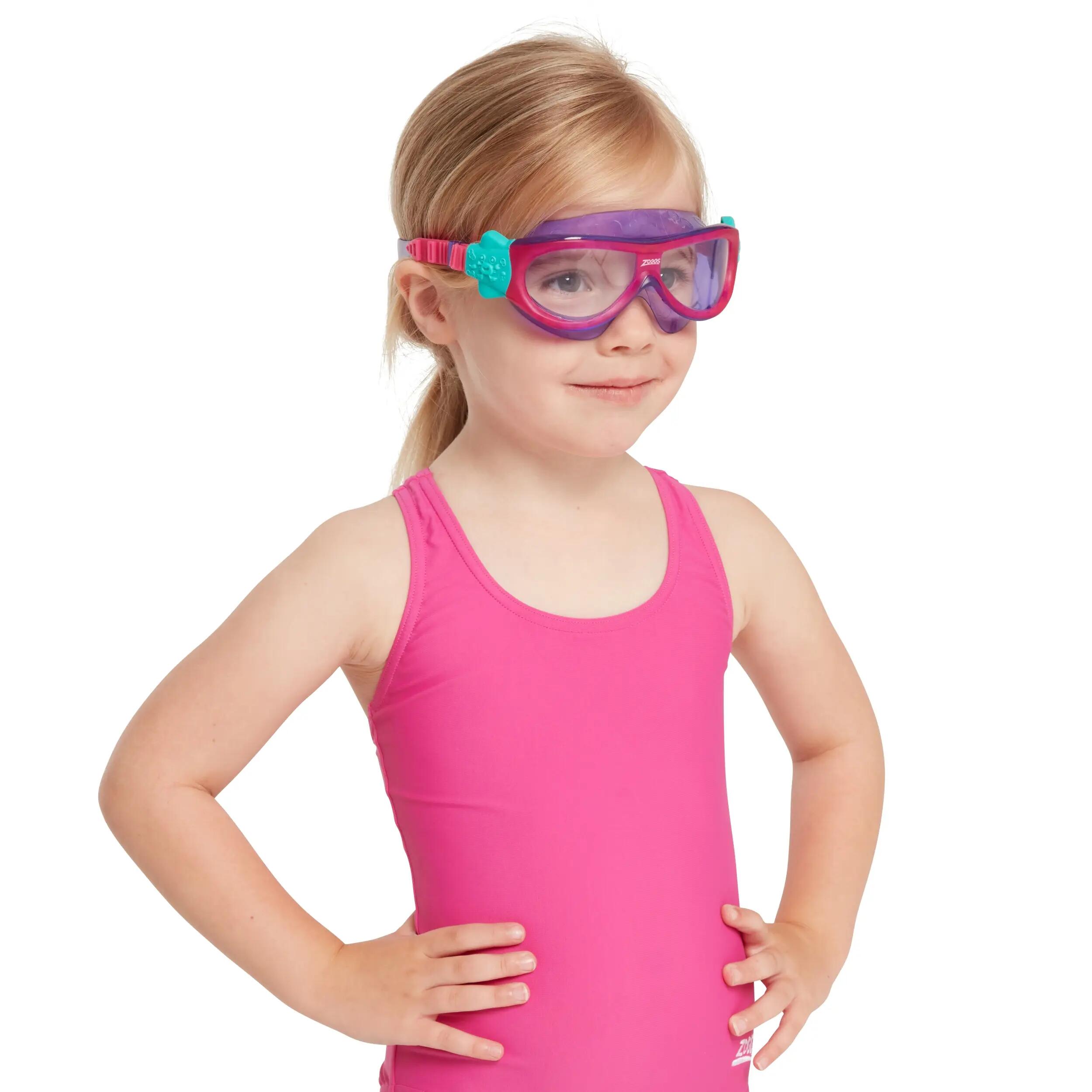 Schwimmmaske Phantom Kids 180° Sicht Anti-Fog UV-Schutz 2/3